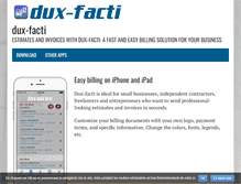 Tablet Screenshot of dux-facti.com